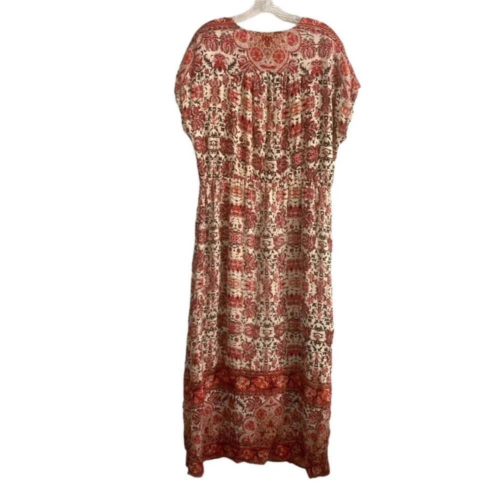 LUCKY BRAND V-Neck Kaftan Style Boho Dress with Pockets_2